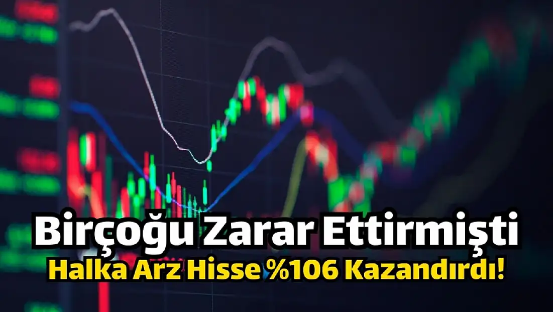 Halka arz hisse kısa zamanda yüzde 106 kazandırdı!