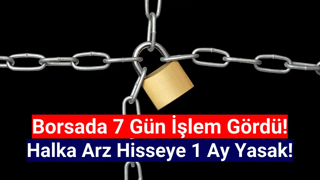 7 günlük halka arz hisseye 1 ay yasak!