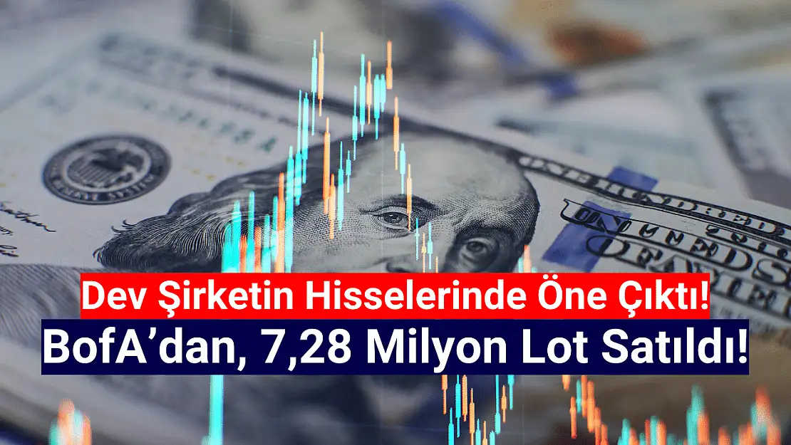 BofA dev şirketin hisselerinde 7,2 milyon lot satış yaptı!