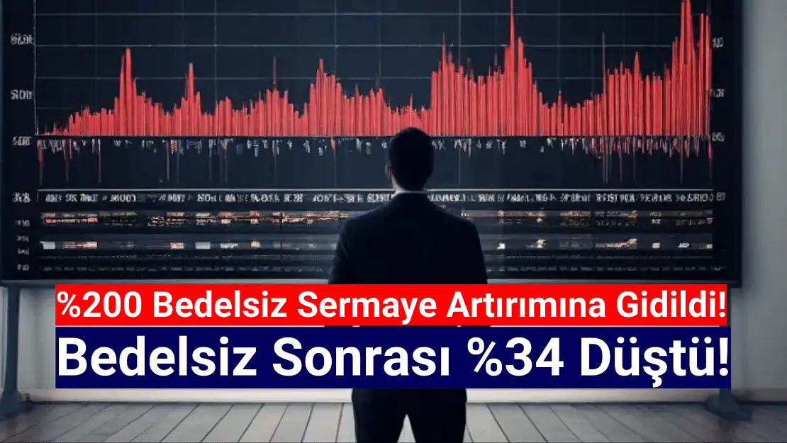 Bu hisse, yüzde 200 bedelsiz sonrası yüzde 34 düştü!