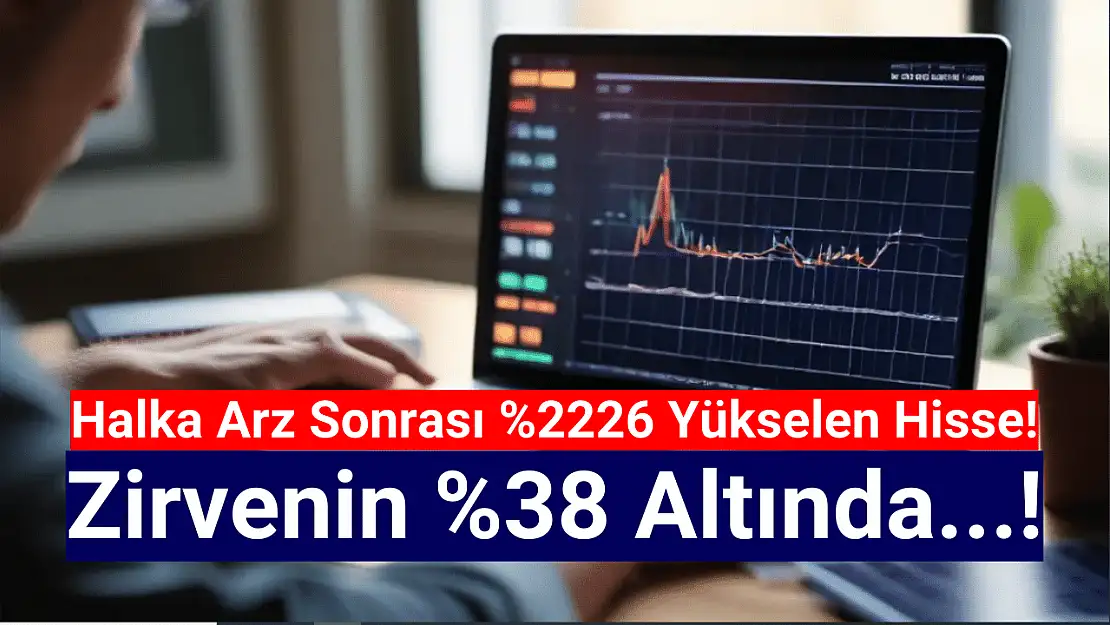 Halka arz sonrası yüzde 2226 yükselen hisse yüzde 38 düştü!