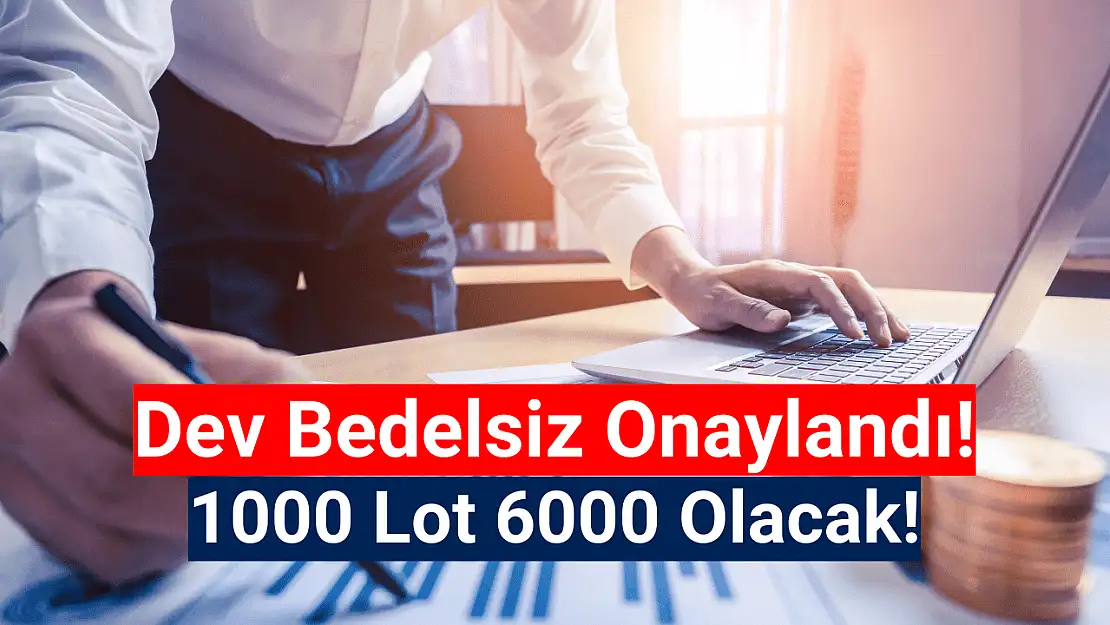SPK Onay Verdi! 1000 Lot 6000 Olacak!