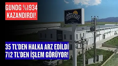 Gündoğdu Gıda (GUNDG), halka arz sonrası yüzde 1934 yükseldi