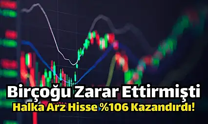 Halka arz hisse kısa zamanda yüzde 106 kazandırdı!