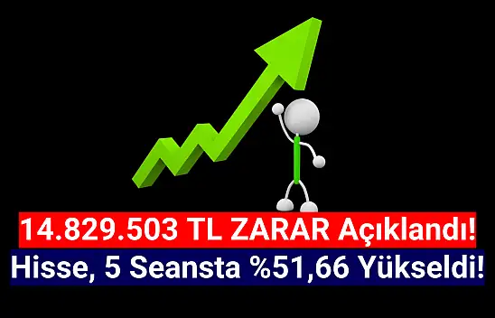 14.829.503 TL zarar açıkladı! Yüzde 51,66 yükseldi!