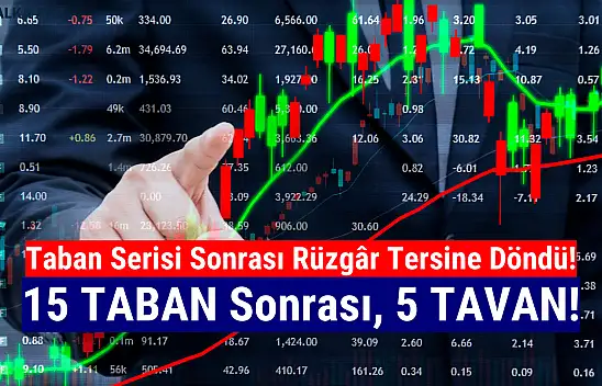 15 gün taban olarak yüzde 79 düşen hisse, 5 gündür tavan fiyatta!