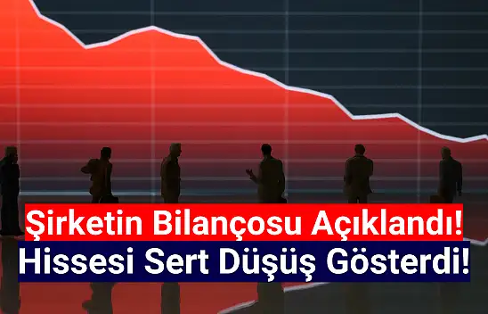 Bilançosunu açıklayan şirketin hisseleri sert düştü!