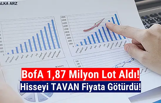 BofA 1,87 milyon lot aldı! Hisseyi tavana götürdü!