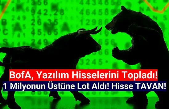 BofA 1 milyondan fazla lot aldı! Yazılım hissesi tavan!