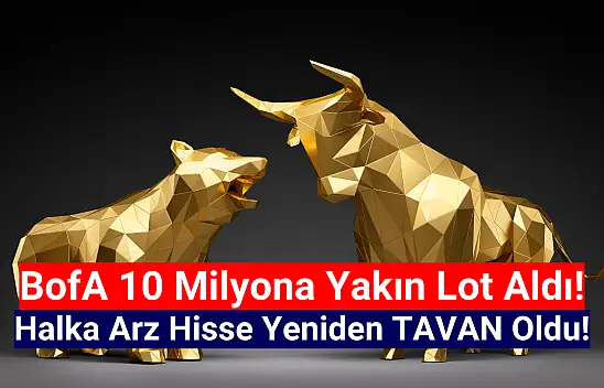 BofA, 2 gündür düşen halka arz hisseyi topladı! Yeniden tavan!