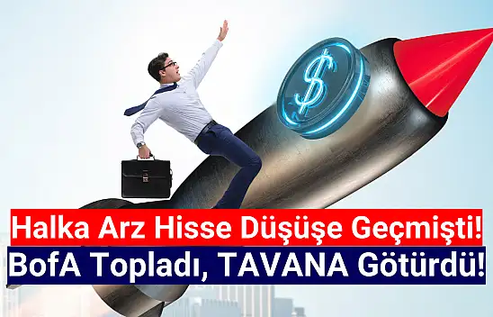 BofA düşen halka arz hisseyi topladı! Yeniden TAVAN!