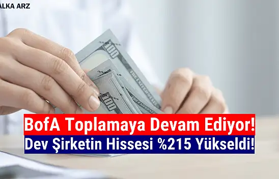BofA'nın topladığı hisse yüzde 215 yükseldi!