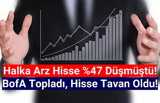 BofA yüzde 47 düşen halka arz hisseyi tavana götürdü!