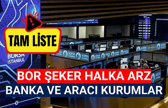 Bor Şeker (BORSK) halka arz hangi bankalarda var?