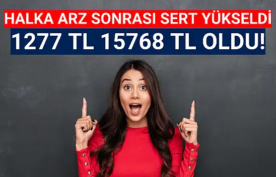 Bu halka arza katılanların 1277 TL'si 15768 TL oldu!