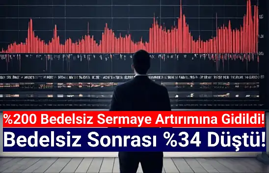 Bu hisse, yüzde 200 bedelsiz sonrası yüzde 34 düştü!