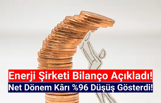 Enerji şirketinin net kârı yüzde 96 düştü!
