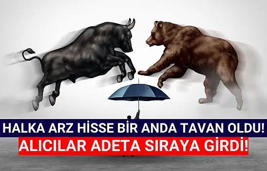 Halka arz hisse bir anda TAVAN oldu! Alıcılar, sıraya girdi!