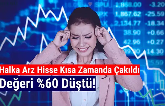Halka arz hisse kısa zamanda yüzde 60 düştü!