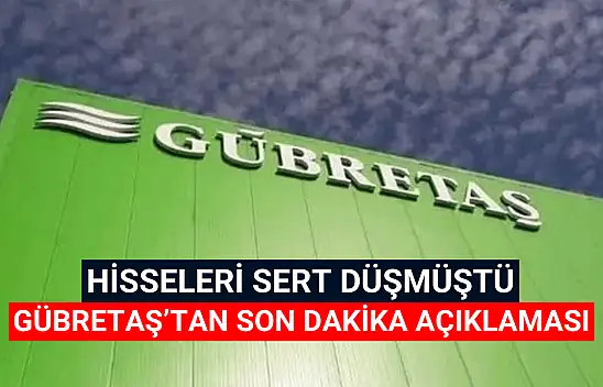 Hisseleri sert düşen Gübre Fabrikaları'ndan son dakika açıklaması!