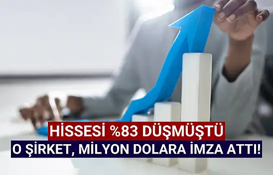 Hissesi yüzde 83 düşen şirket, milyon dolarlık satış yaptı!