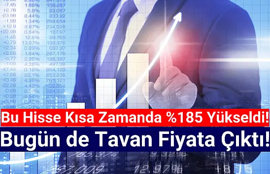 Kısa zamanda yüzde 185 kazandıran hisse yine tavan oldu!