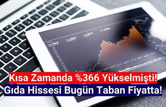 Kısa zamanda yüzde 366 yükselmişti! Gıda hissesi bugün taban!
