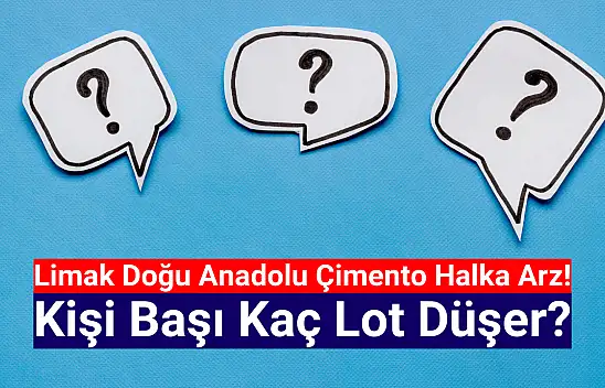 Limak Doğu Anadolu Çimento (LMKDC) kişi başı kaç lot düşer?