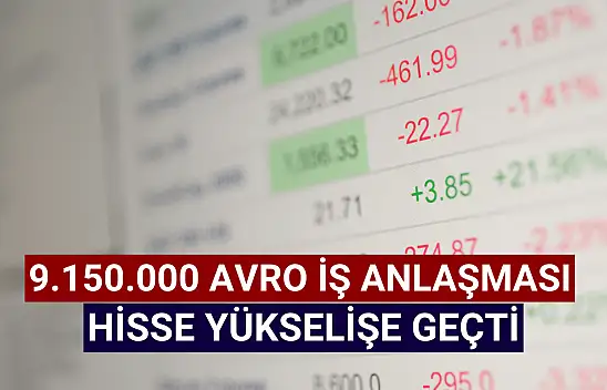 Sanayi şirketi 9,15 milyon avroluk iş anlaşması açıkladı!