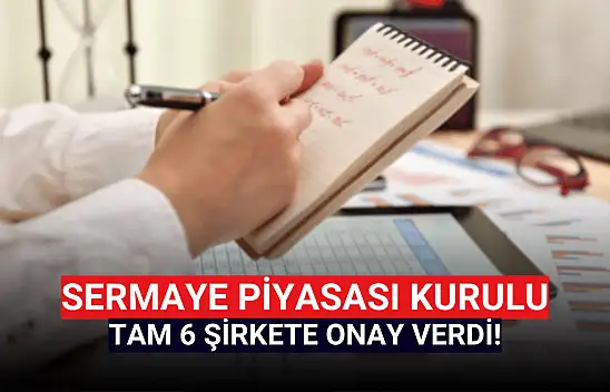 Sermaye Piyasası Kurulu 6 şirkete onay verdi!