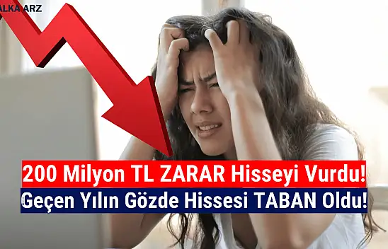 Şirket zarar açıkladı, hisse dibe vurdu!