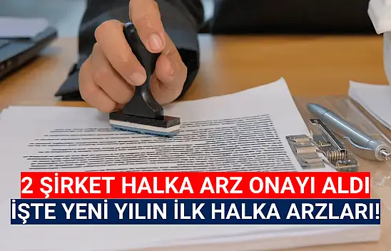 SPK, 2 şirkete halka arz onayı verdi!