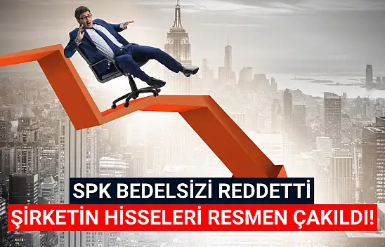 SPK'dan ret yanıtı alan şirket, borsada resmen çakıldı!