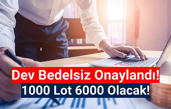SPK Onay Verdi! 1000 Lot 6000 Olacak!