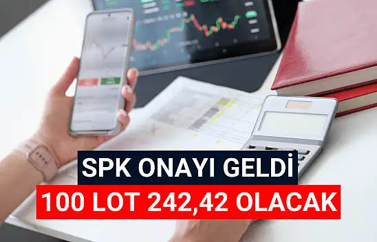 SPK onayladı, 100 lot 242,42 olacak!