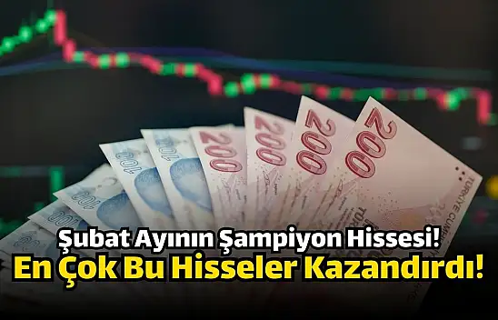 Şubat ayının şampiyonu! En çok yükselen 10 hisse!