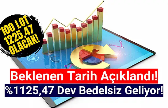 Tarih açıklandı! Yüzde 1125,47'lik dev bedelsiz geliyor!
