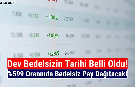Tarih açıklandı! Yüzde 599 bedelsiz pay dağıtacak!
