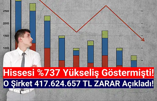 Yükseliş rekorları kıran şirket 417.624.657 TL zarar açıkladı!