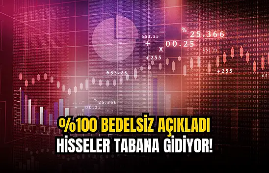 Yüzde 100 bedelsiz açıklayan şirketin hisseleri düşüşte!