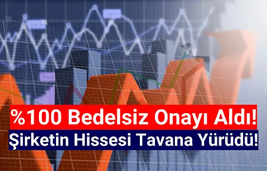 Yüzde 100 bedelsiz onayı alan şirketin hissesi tavana yürüdü!