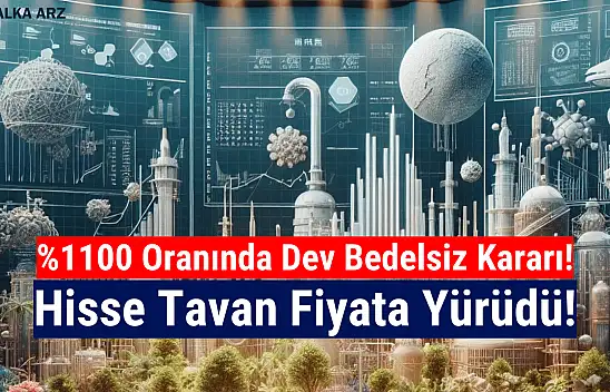 Yüzde 1100 bedelsiz kararı hisseyi tavan fiyata çıkardı!