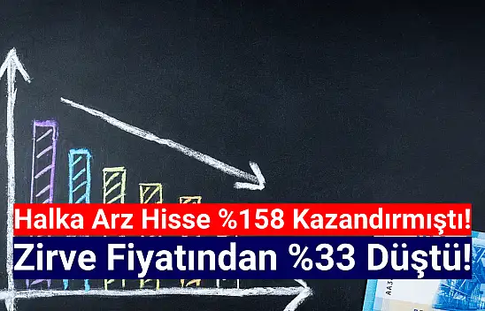 Yüzde 158 kazandıran halka arz hisse yüzde 33 düştü!