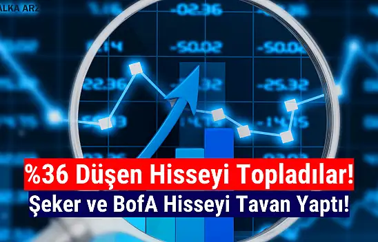 Yüzde 36 düşen hisseyi Şeker ve BofA tavana götürdü!