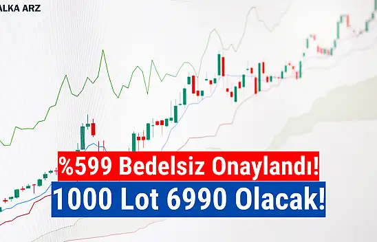 Yüzde 599 bedelsiz onaylandı! 1000 lot 6990 olacak!