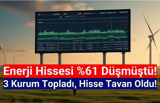 Yüzde 61 düşen enerji hissesinde 3 kurumdan 2,3 milyon lot alım!