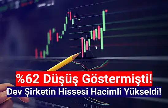 Yüzde 62 düşen dev şirketin hisselerinde hacimli yükseliş!