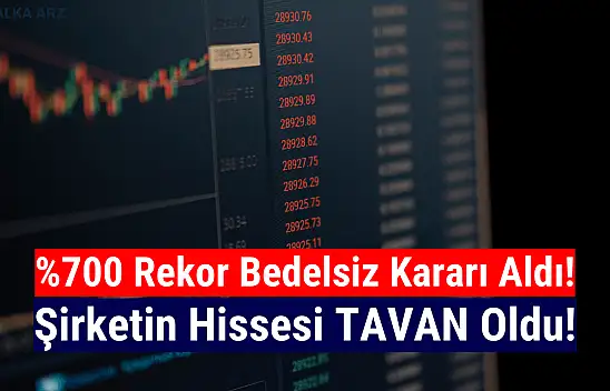 Yüzde 700 bedelsiz kararı geldi, hisse tavan oldu!