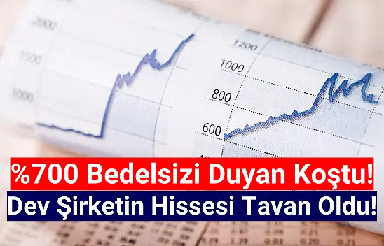 Yüzde 700 bedelsiz kararı sonrası hisse tavan oldu!