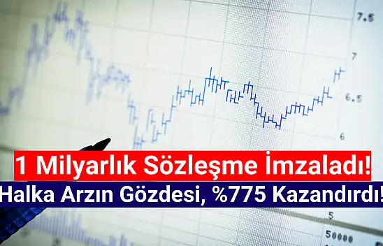 Yüzde 775 yükselen halka arz şirket, 1 milyar TL'lik sözleşme imzaladı!